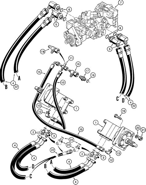 case skid steer 1835 parts|case 1835b hydraulic system diagram.